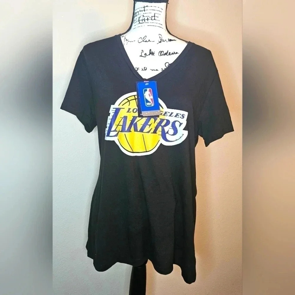 Fanatics Women's Los Angeles Lakers Lebron James #6 T-Shirt Size XL Black
